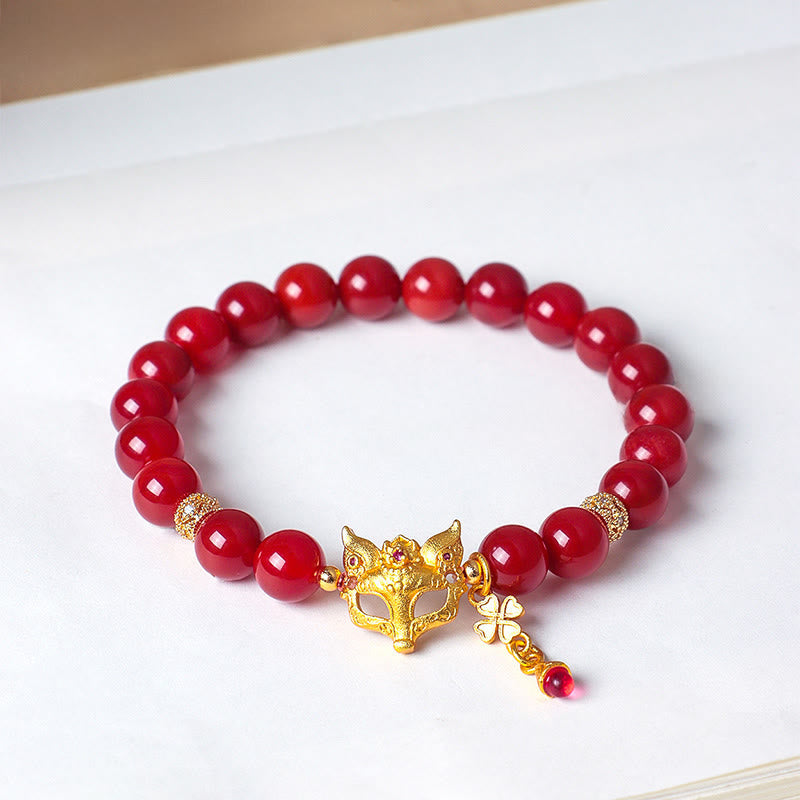 Nimara Ritual Nine Tailed Fox South Red Agate Success Bracelet