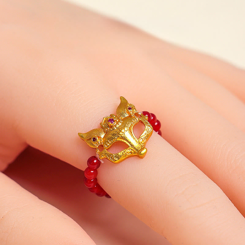 Nimara Ritual Nine Tailed Fox South Red Agate Success Bracelet
