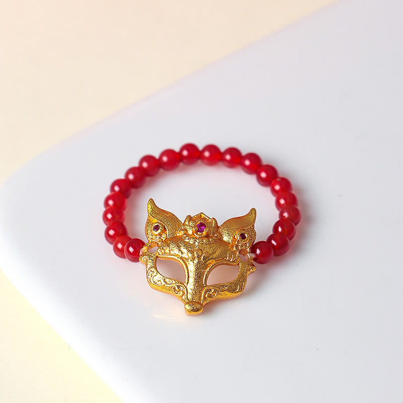 Nimara Ritual Nine Tailed Fox South Red Agate Success Bracelet