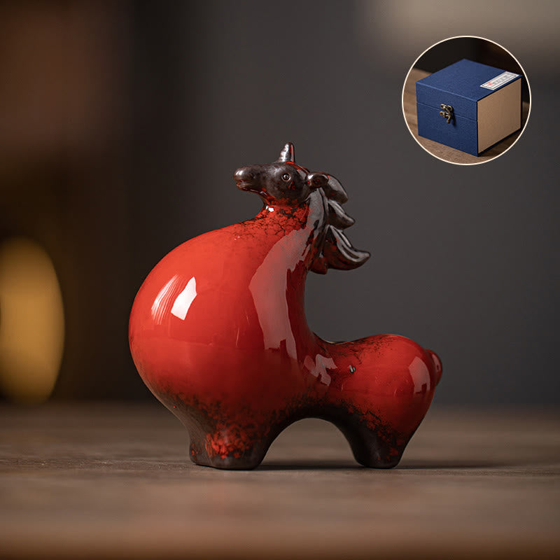 Nimara Ritual Year Of The Horse Ceramics Freedom Desktop Home Decoration