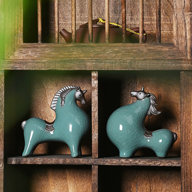 Nimara Ritual Year Of The Horse Ceramics Freedom Desktop Home Decoration