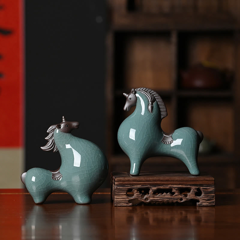 Nimara Ritual Year Of The Horse Ceramics Freedom Desktop Home Decoration