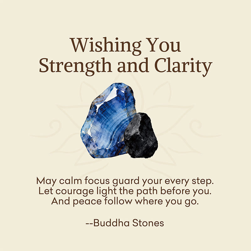 Nimara Ritual "Wishing You Strength and Clarity" Blue Tiger Eye Bracelet Includes Gift Message Card