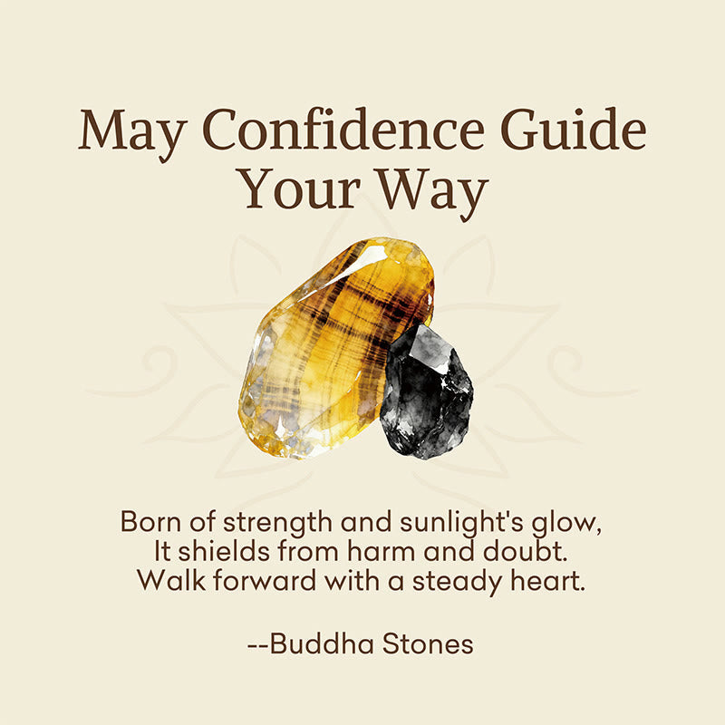 Nimara Ritual "May Confidence Guide Your Way" Black Tourmaline Bracelet Includes Gift Message Card