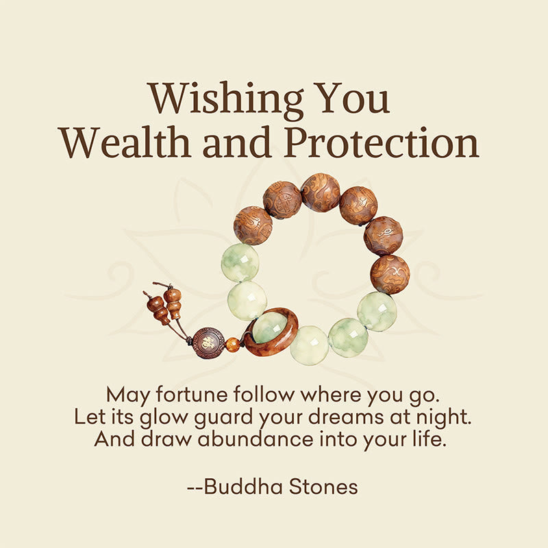 Nimara Ritual "Wishing You Wealth and Protection" Sappan Wood Bracelet Includes Gift Message Card