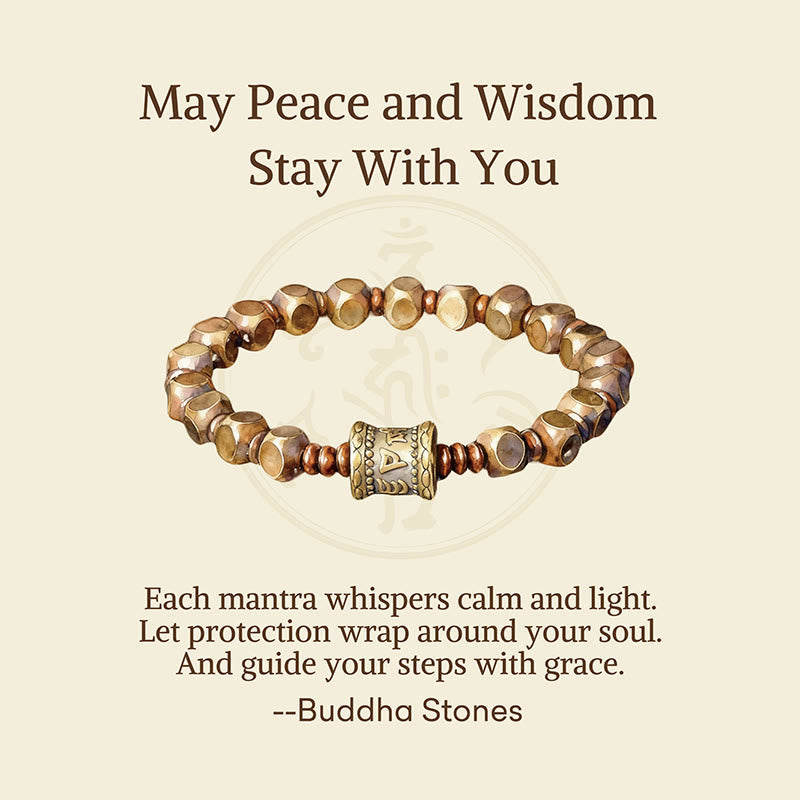 Nimara Ritual "Wishing You Balance and Strength" Brass Amulet Bracelet Includes Gift Message Card