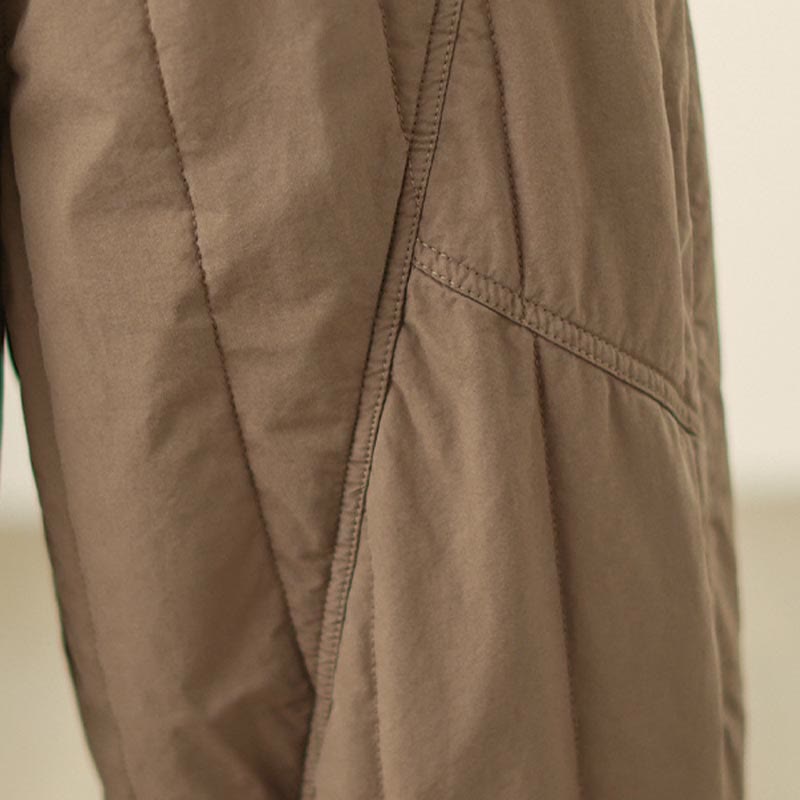 Nimara Ritual Winter Plain High Waist Women's Harem Thermal Elastic Waist Pants With Pockets