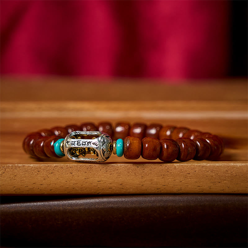 Nimara Ritual Bone Beads Vajra Three-eyed Dzi Bead Luck Bracelet