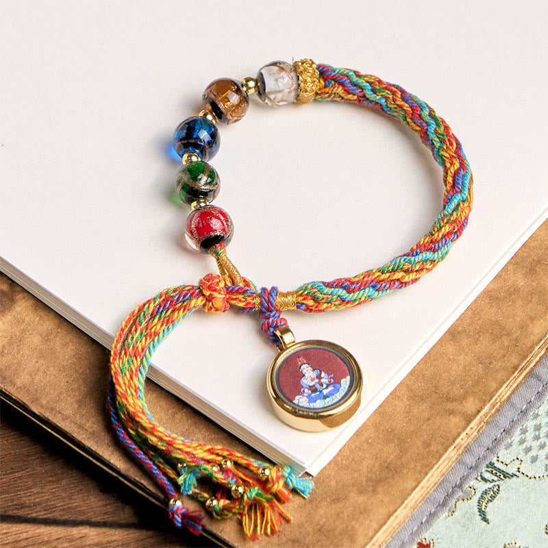Nimara Ritual Thangka Chinese Zodiac Natal Buddha Cinnabar Blessing String Bracelet