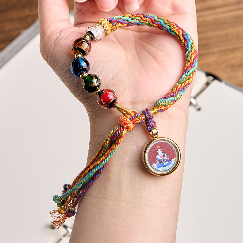 Nimara Ritual Thangka Chinese Zodiac Natal Buddha Cinnabar Blessing String Bracelet
