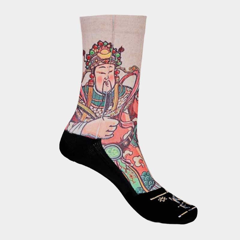 Nimara Ritual Casual God Of Wealth Ruyi Handle Micro Crew Men Women Unisex Socks