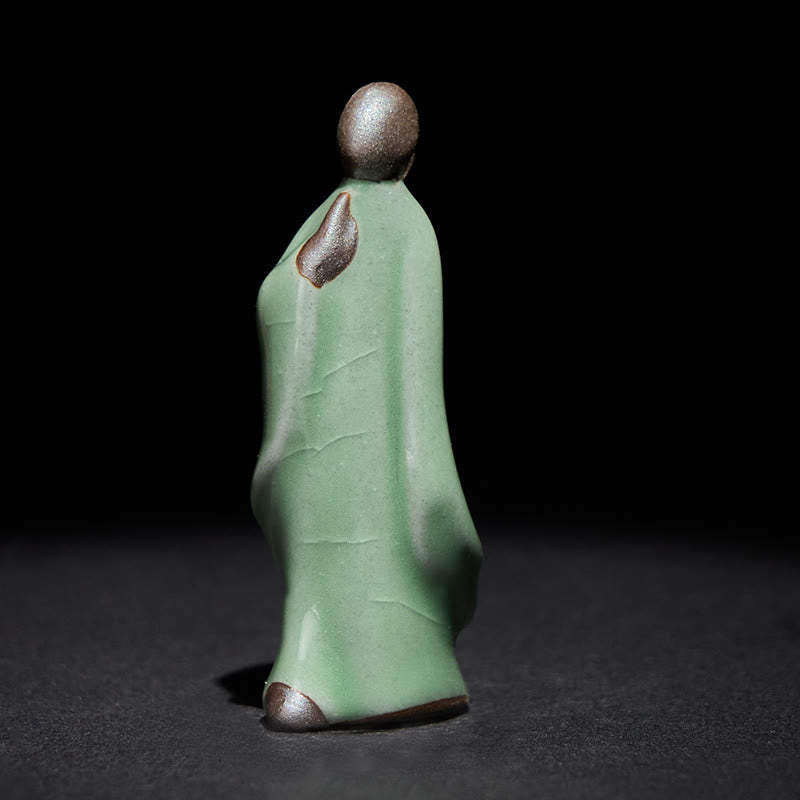 Nimara Ritual Meditation Monk Ceramic Statue Serenity Home Decoration
