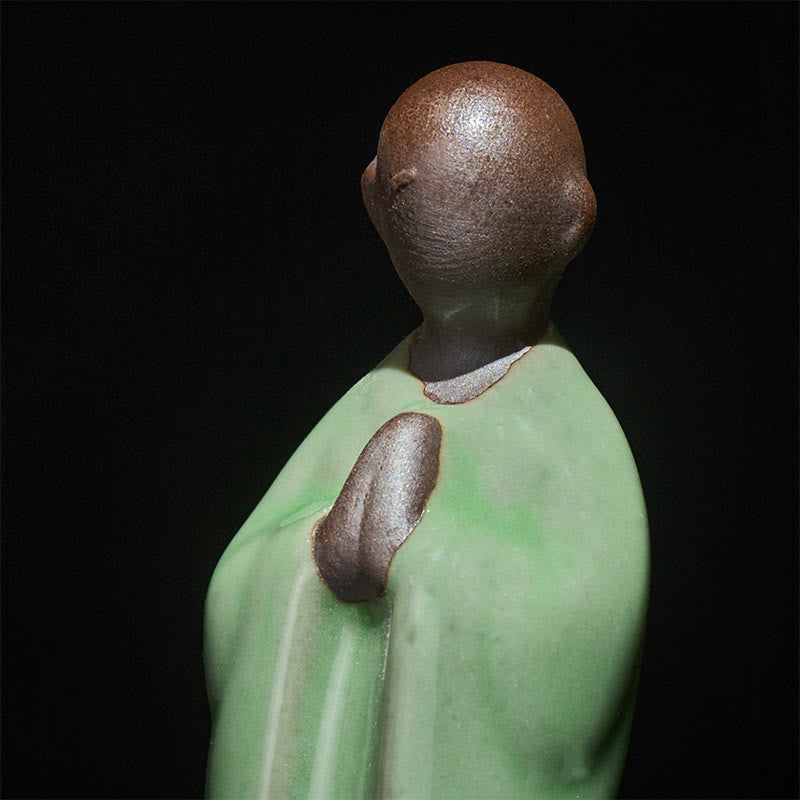 Nimara Ritual Meditation Monk Ceramic Statue Serenity Home Decoration