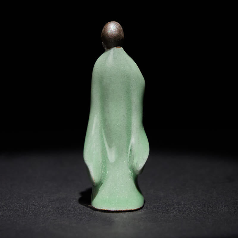 Nimara Ritual Meditation Monk Ceramic Statue Serenity Home Decoration