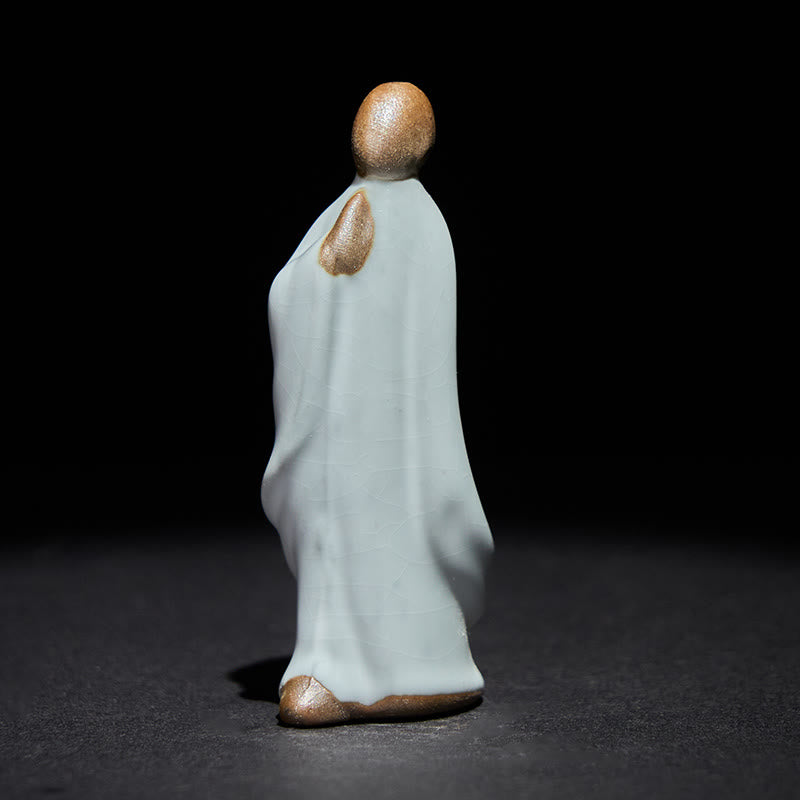Nimara Ritual Meditation Monk Ceramic Statue Serenity Home Decoration
