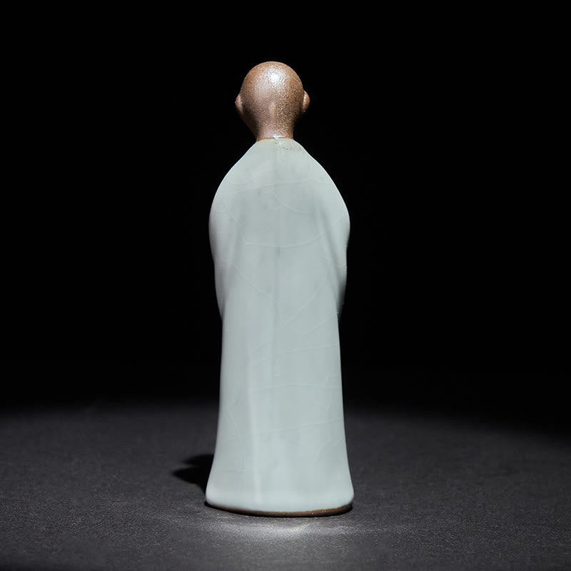 Nimara Ritual Meditation Monk Ceramic Statue Serenity Home Decoration