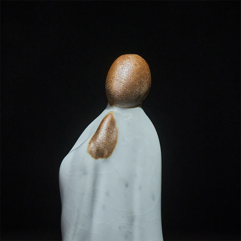 Nimara Ritual Meditation Monk Ceramic Statue Serenity Home Decoration