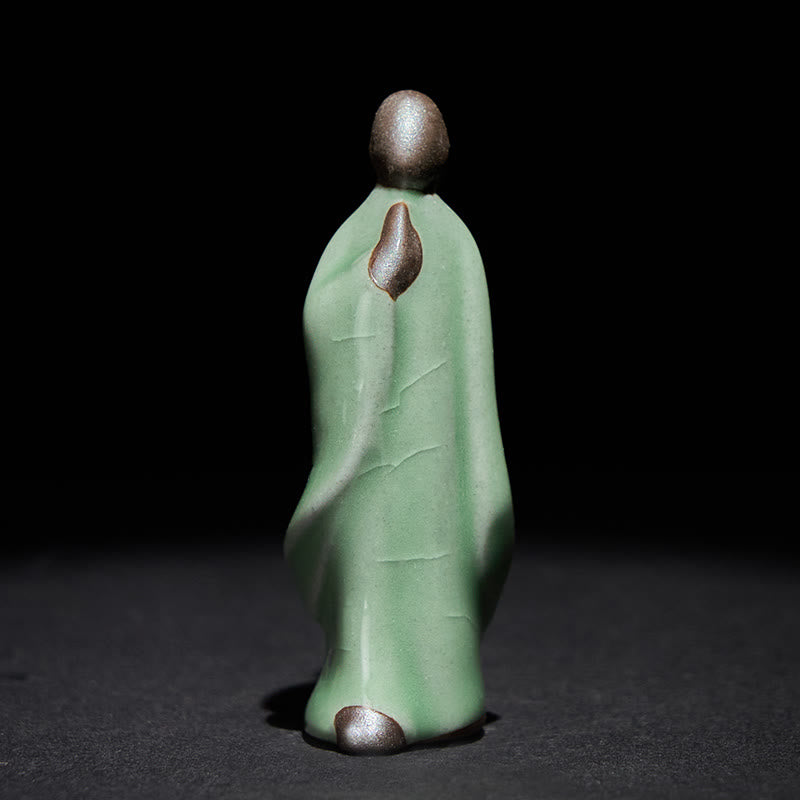 Nimara Ritual Meditation Monk Ceramic Statue Serenity Home Decoration