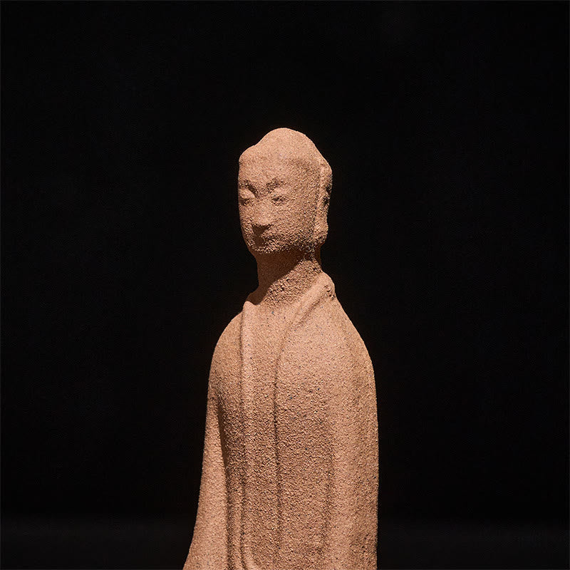 Nimara Ritual Sitting Buddha Prayering Ceramic Statue Zen Home Decoration 5*3*8.5cm