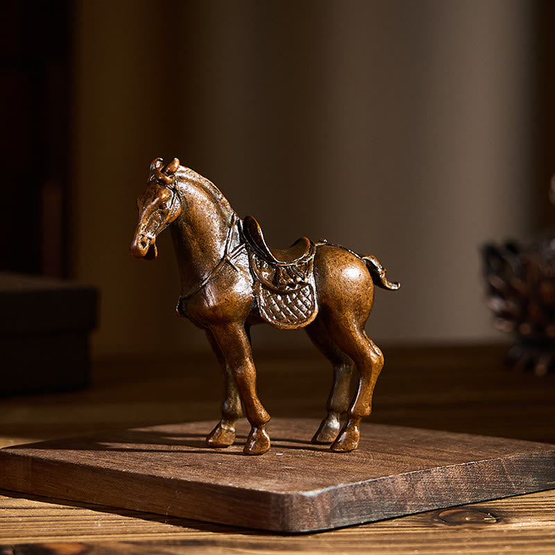 Nimara Ritual Ancient Year of the Horse Alloy Home Decoration 7.5*2.6*7 cm