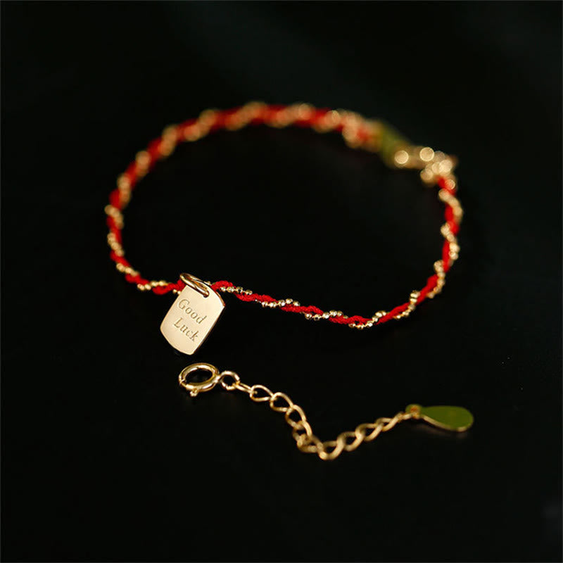 Nimara Ritual 925 Sterling Silver Red String Good Luck Bracelet
