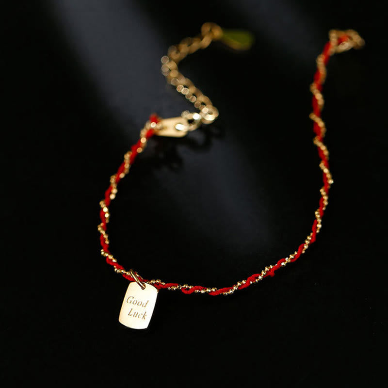 Nimara Ritual 925 Sterling Silver Red String Good Luck Bracelet