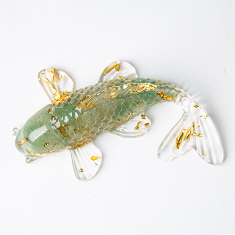 Nimara Ritual Koi Fish Crystal Chip Epoxy Resin Luck Decoration
