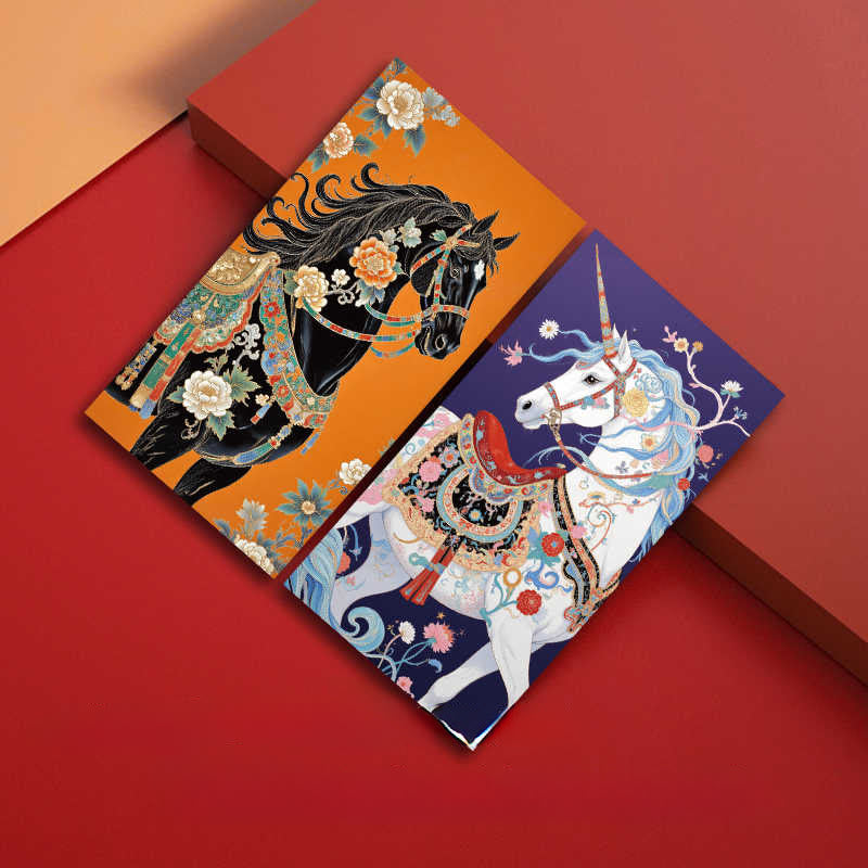 Nimara Ritual 6pcs Colorful Chinese Red Envelope Year Of The Horse 2026 New Year