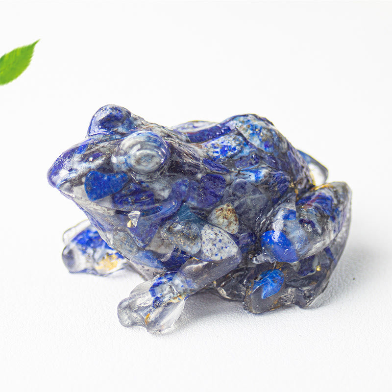 Nimara Ritual Crystal Drip Resin Small Frog Passion Decoration Statue