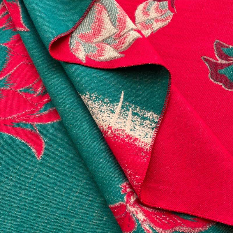 Nimara Ritual Fall Lotus Koi Fish Dragonfly Pattern Cozy Scarf Shawl