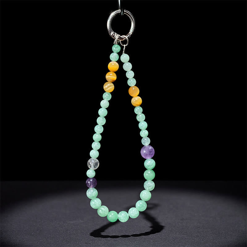 Nimara Ritual Jade Beaded Prosperity Key Chain Phone Hanging Decoration