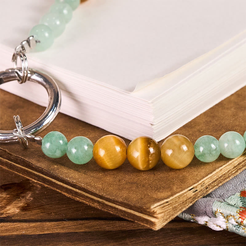 Nimara Ritual Jade Beaded Prosperity Key Chain Phone Hanging Decoration