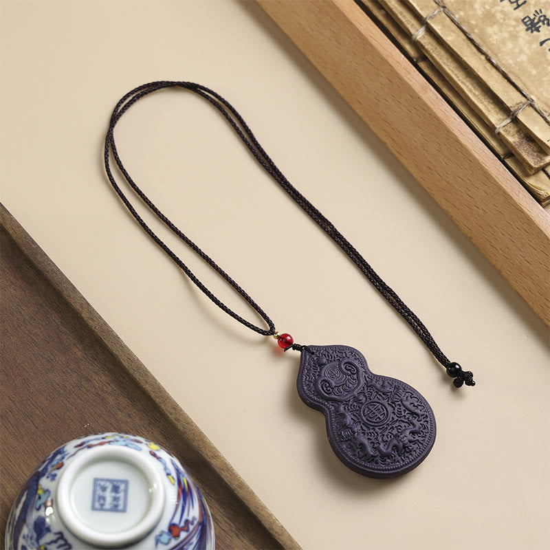 Nimara Ritual Fox Mask Butterfly Taotie Peace Buckle Fortune Necklace Pendant