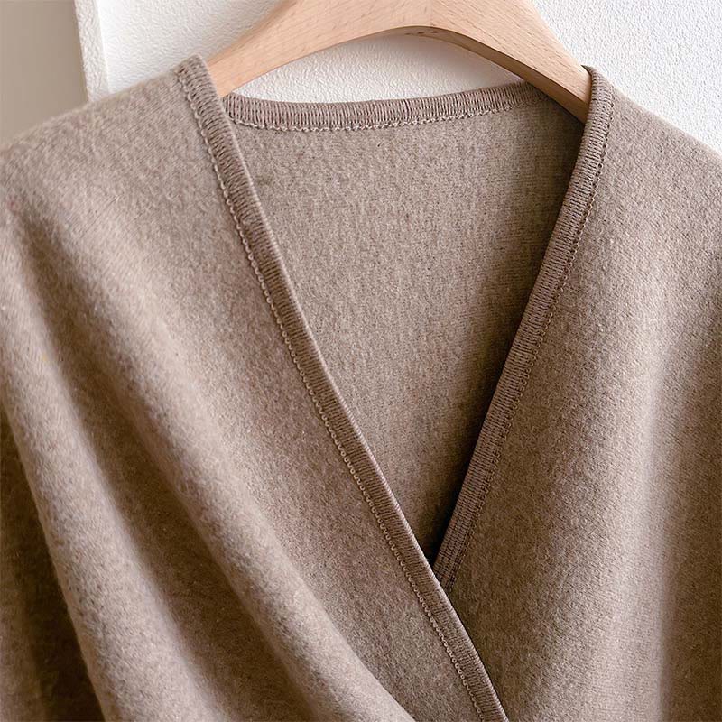 Nimara Ritual Winter Solid Color Warm Cozy Split Scarf Shawl
