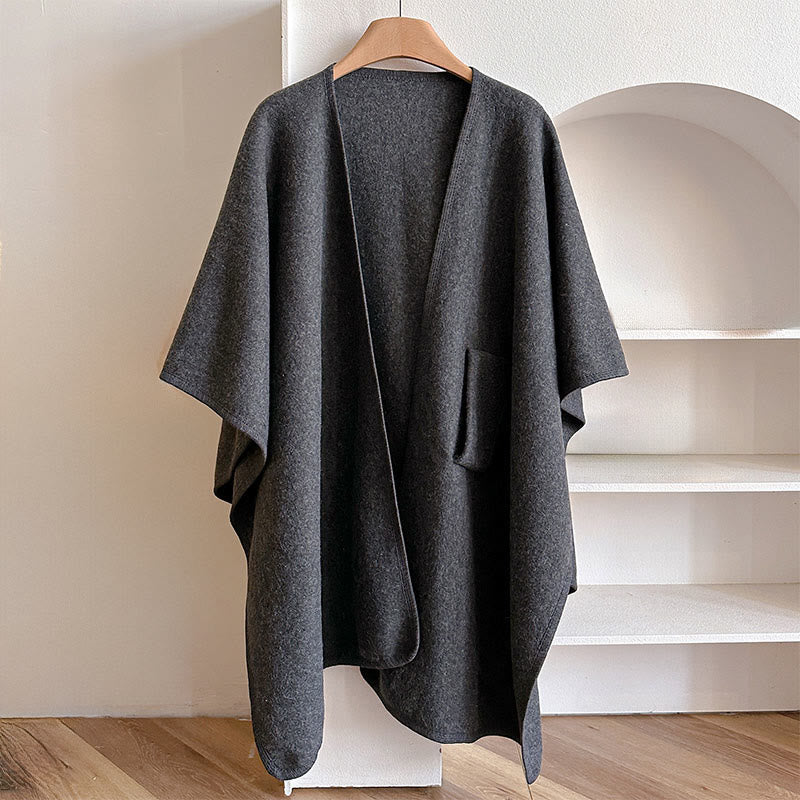 Nimara Ritual Winter Solid Color Warm Cozy Split Scarf Shawl