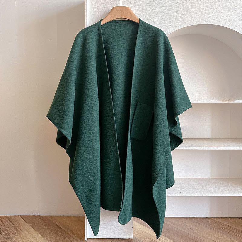 Nimara Ritual Winter Solid Color Warm Cozy Split Scarf Shawl