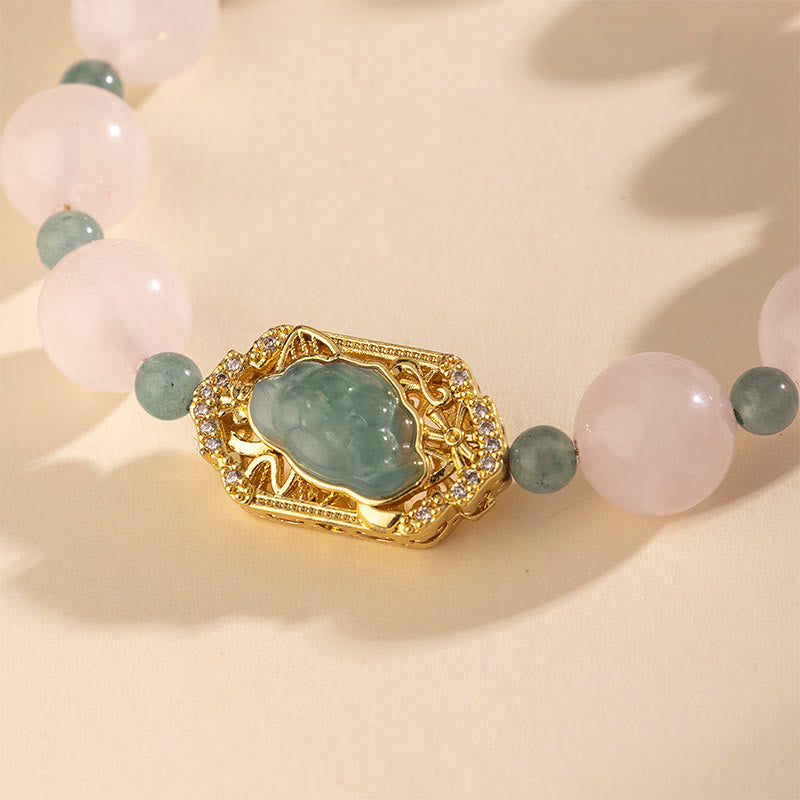 Nimara Ritual Rose Quartz Jade Caring Kindness Bracelet