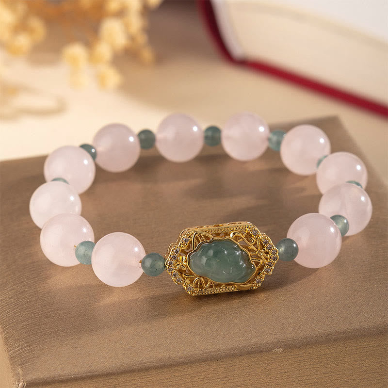 Nimara Ritual Rose Quartz Jade Caring Kindness Bracelet