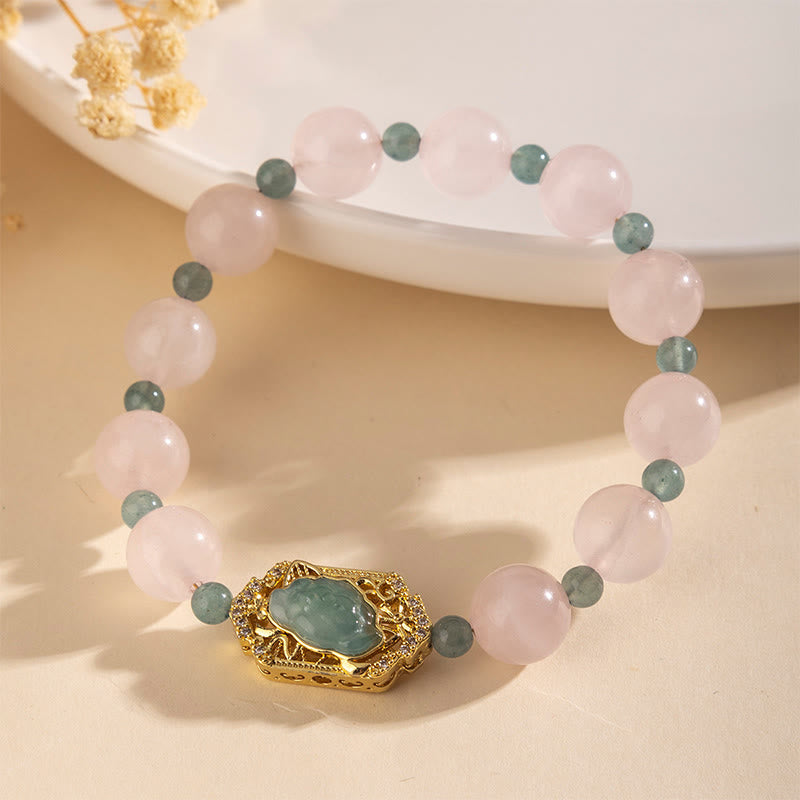 Nimara Ritual Rose Quartz Jade Caring Kindness Bracelet