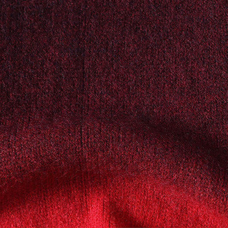 Nimara Ritual Winter Stand Collar Gradient Color Design Warm Men's Long Sleeve Knitted Sweater