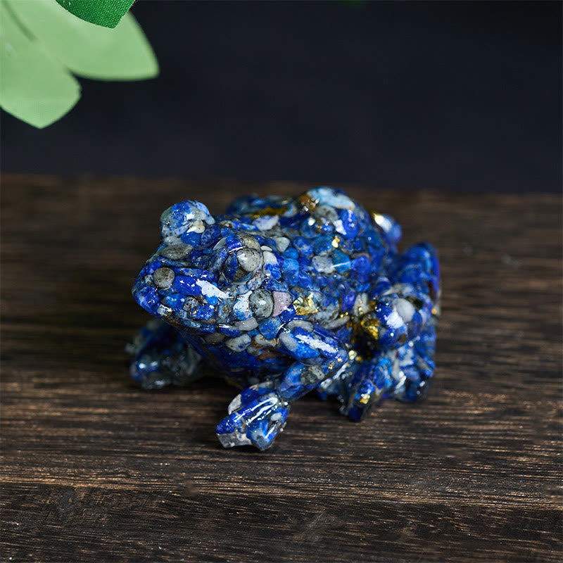Nimara Ritual Crystal Drip Resin Small Frog Passion Decoration Statue