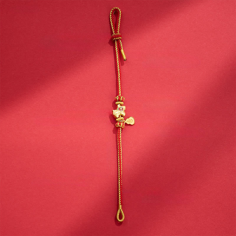Nimara Ritual Year Of The Horse Red String Copper Braided Luck Bracelet