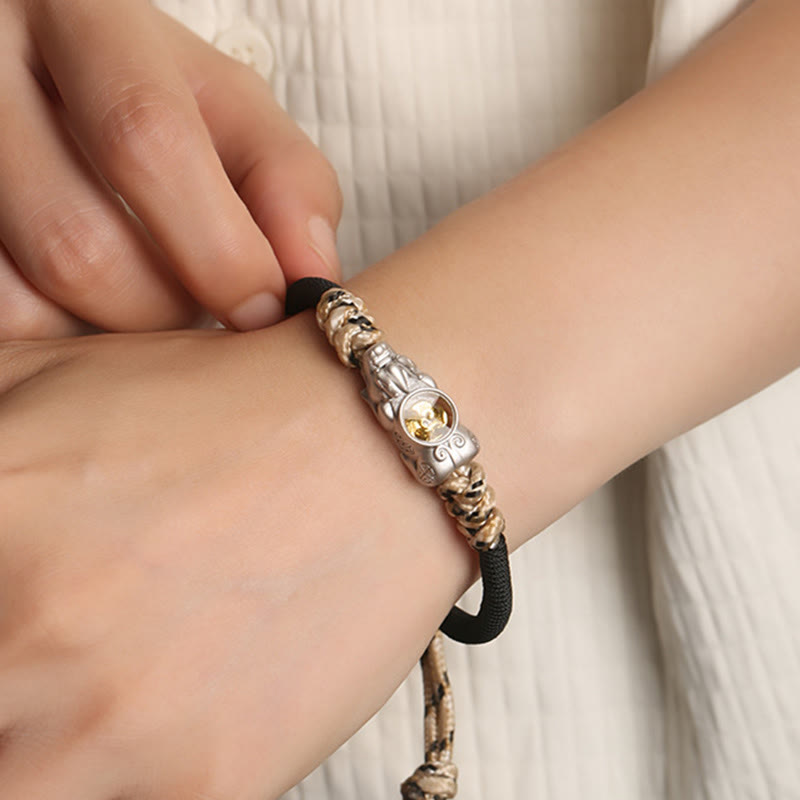 Nimara Ritual Pi Xiu Wealth Luck Hand-woven Rope Bracelet