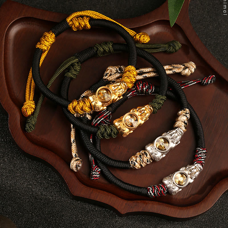Nimara Ritual Pi Xiu Wealth Luck Hand-woven Rope Bracelet