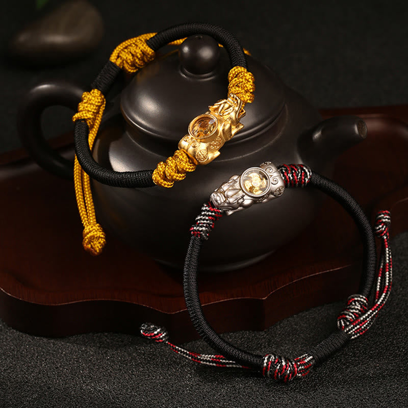 Nimara Ritual Pi Xiu Wealth Luck Hand-woven Rope Bracelet