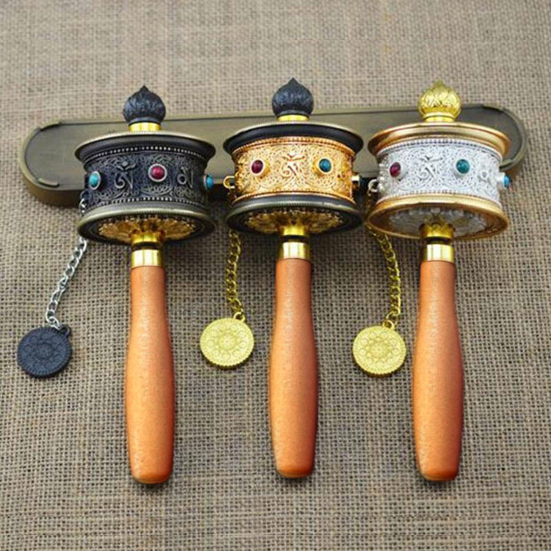 Nimara Ritual Tibetan Lucky Prayer Wheel Decoration