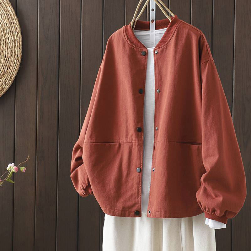 Nimara Ritual Fall Button Down Women's Long Sleeve Outerwear Jacket With Pockets