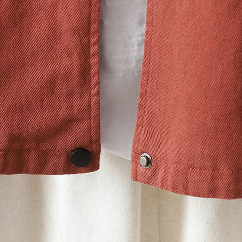 Nimara Ritual Fall Button Down Women's Long Sleeve Outerwear Jacket With Pockets