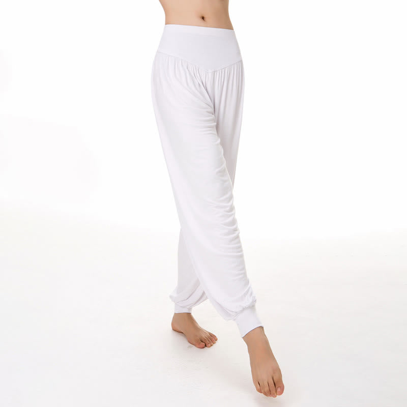 Nimara Ritual Plain Color Loose Modal Yoga Dance Harem Pants