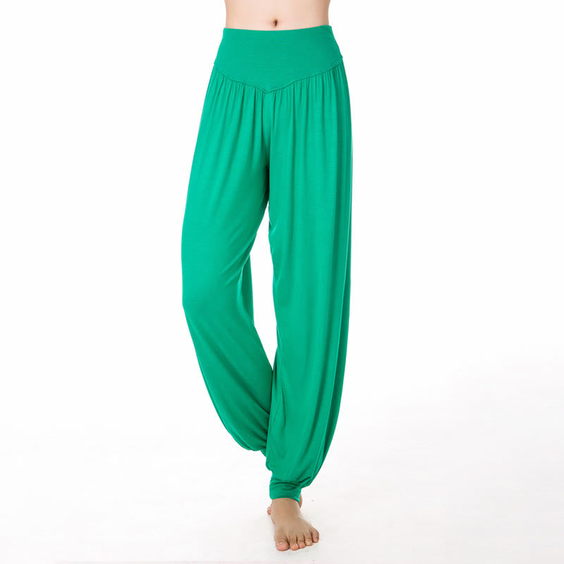Nimara Ritual Plain Color Loose Modal Yoga Dance Harem Pants